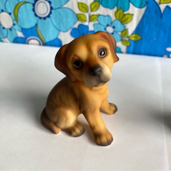 Vintage puppy dog figurine 1950s signed JK dog collectables‎ dog decor - Picture 3 of 4